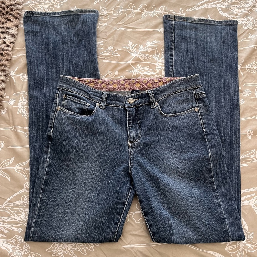 Armani Jeans Blue Flare Wide Leg Denim
